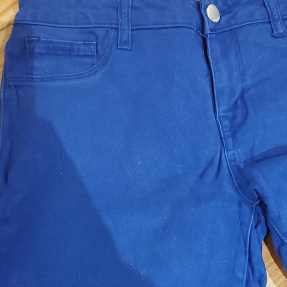 Blue straight leg denim pants size 6 - Picture 2 of 2